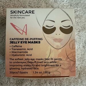 Caffeine De-Puffing Jelly Eye Masks – Pink